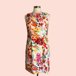 NWT AGB Floral Print Sleeveless Sheath Dress Size 10